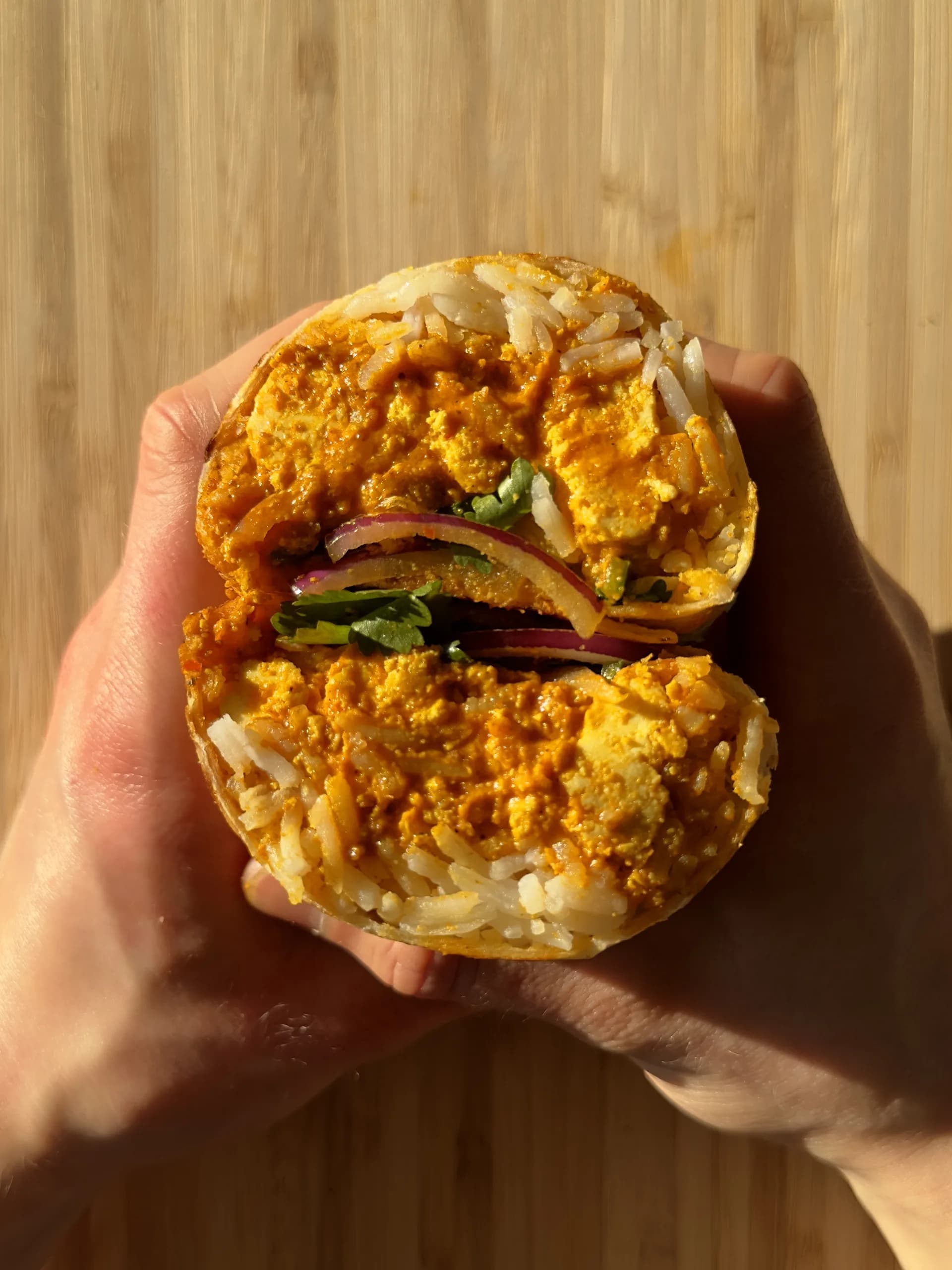 Picture for VEGAN "BUTTER CHICKEN" BURRITOS | healthy meal prep